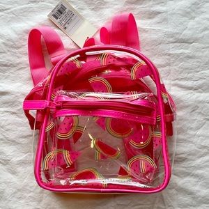 NWOT Clear Watermelon backpack